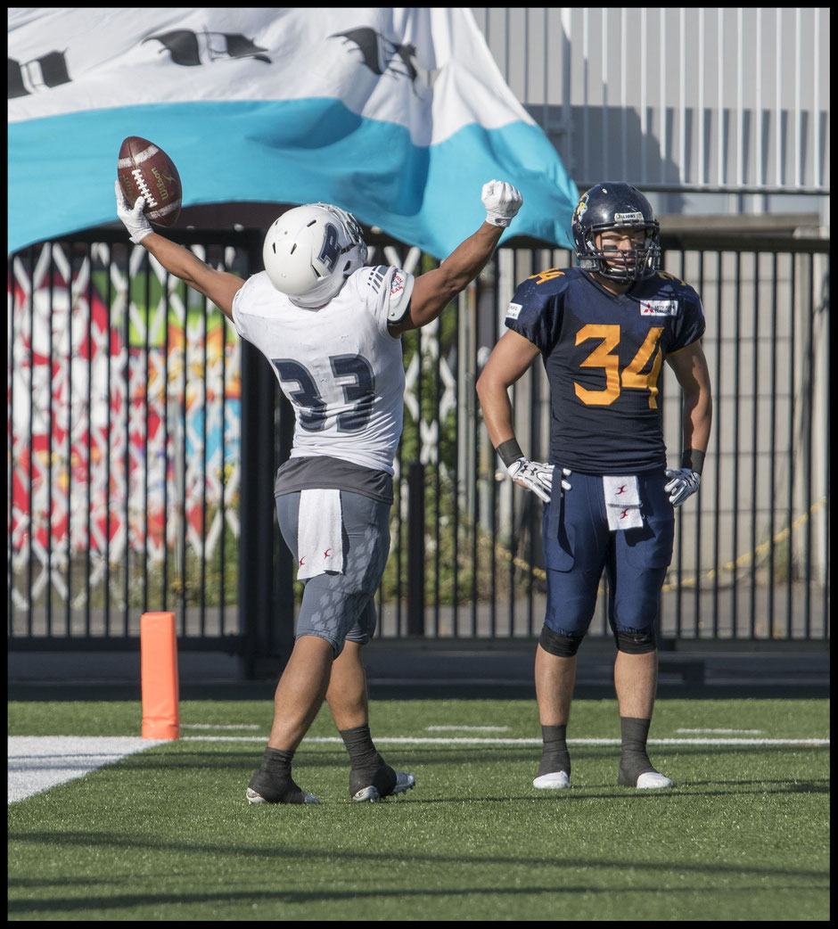 Shinpei Wakashima's 4th Quarter TD gave his team the lead but the missed PAT cost them the game  - Chris Pfaff, Inside Sport: Japan, Sept 2, 2017