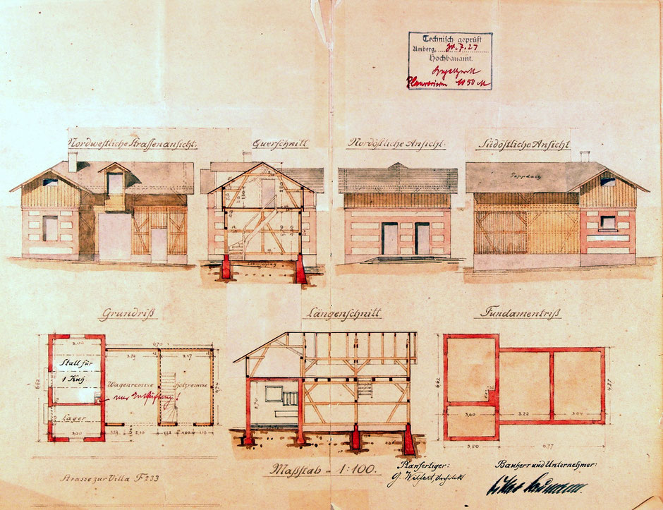 Bauplan für Stall