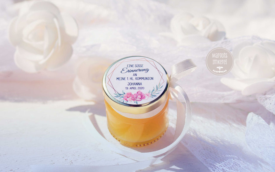 Honig - süße Gastgeschenke zur Hochzeit, Silberhochzeit, Kommunion, Konfirmation, Geburtstag
