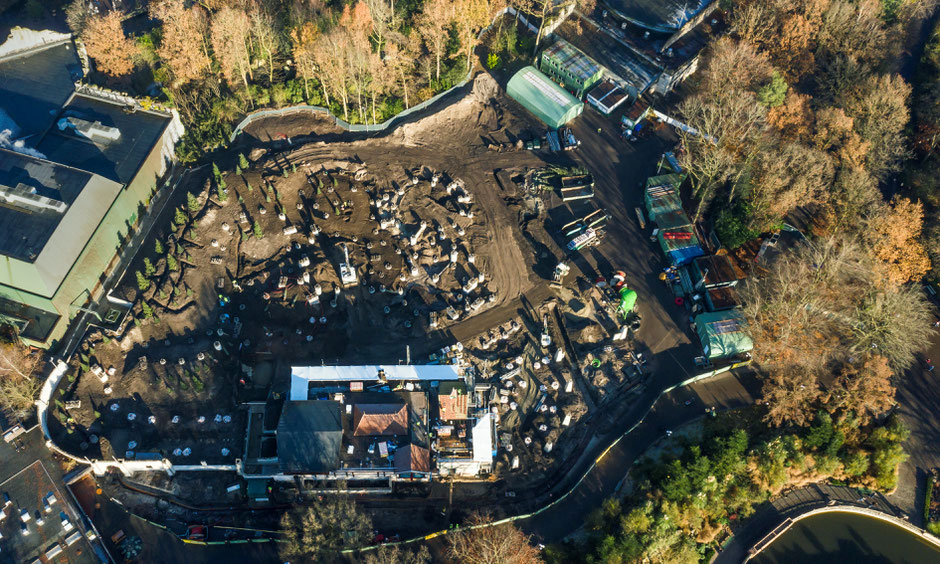 neuheit efteling max und mortz achterbahn baustelle