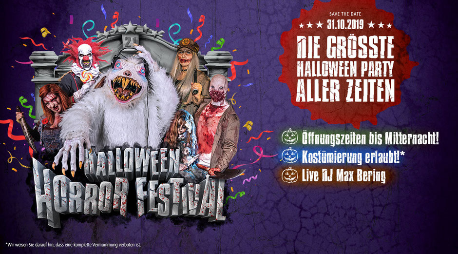 movie park germany halloween horror festival party
