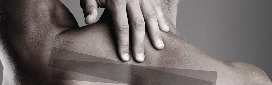Verspannter Rücken und Nacken vom langen Sitzen