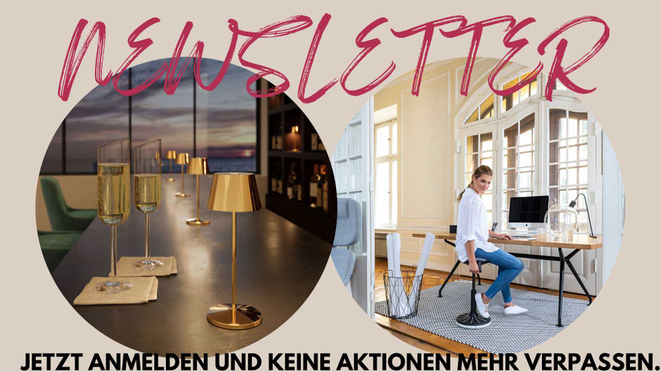 Tischleuchte gold Gastronomie - Design Bürohocker - Sitzhocker gesund - Wackelhocker - Bewegungshocker