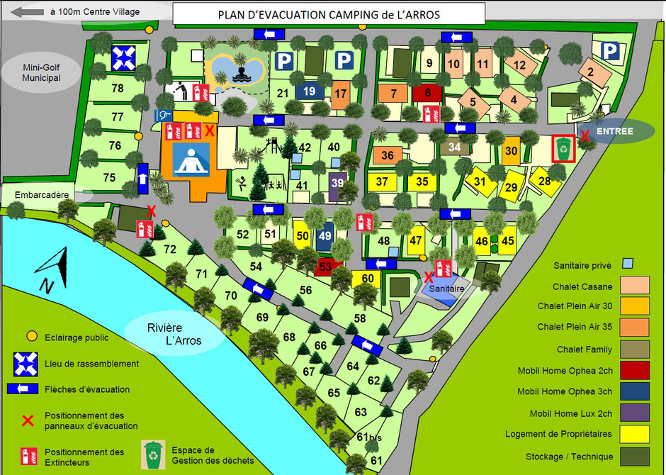 Plan Camping Gers Arros 2021