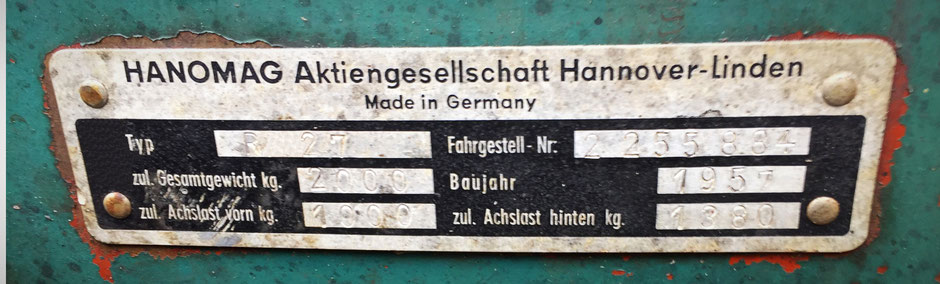 Besitzer und Fahrzeug - Hanomag R27 Restauration