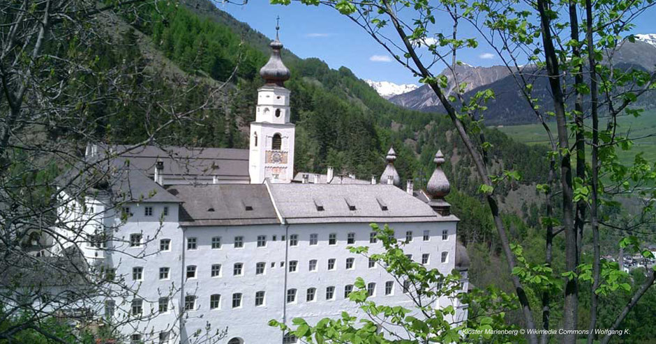 Marienwallfahrt Vinschgau, Südtirol, Klosterwallfahrt, pellegrinaggio Val Venosta, Wallfahrtskirche Vinschgau, Glurns, Reschenpass, Kloster Müstair, Marienberg, westlich von Meran, schönste Klöster, nice pilgrim place Italy, Pilgern Südtirol, Vinschgauer