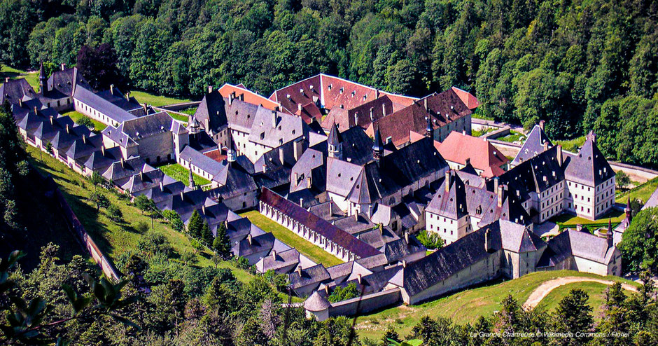 Klöster in Frankreich, Abteien, Französische Alpen, La Grande Chartreuse, Kartäuserorden in den Alpen, Kloster bei Grenoble, imposantes Kloster