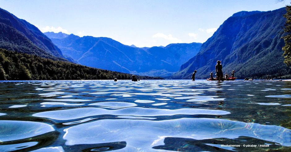 Wandern am Wocheiner See - Hiking in Slovenia at Bohinjsko Jezero