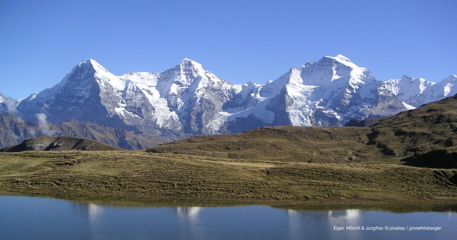 Wandern mit Eiger-Mönch-Jungfrau-Panorama - Hiking around Grindelwald
