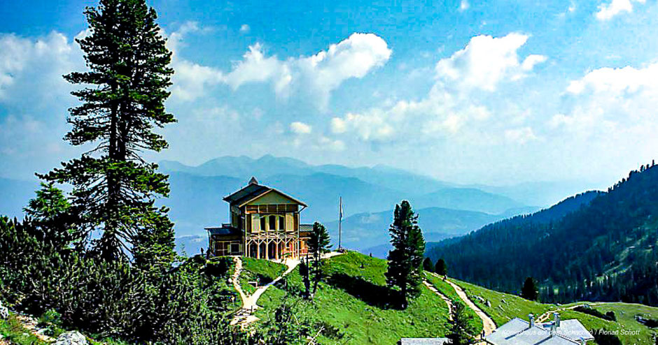 Königshaus auf dem Schachen, Königsschlösser, Garmisch-Partenkirchen, Schachen Schloss, Königsschloss Werdenfelser Land, Schloss Zugspitze