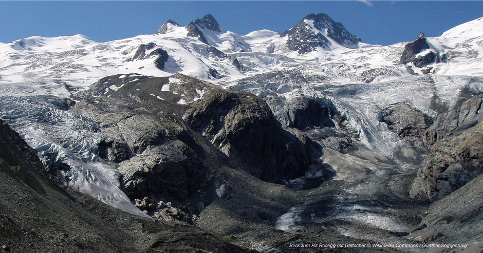 Vadret da Roseg, Sellagletscher, Gletscher in Pontresina, Oberengadin Gletscher, Glacier Engadin, Ostschweizer Gletscher, Glacier Panorama St. Moritz, St. Moritz Glacier, Bernina Express Glacier, Gletscherbahn, Glacier Train, Glacier Express Rosegg