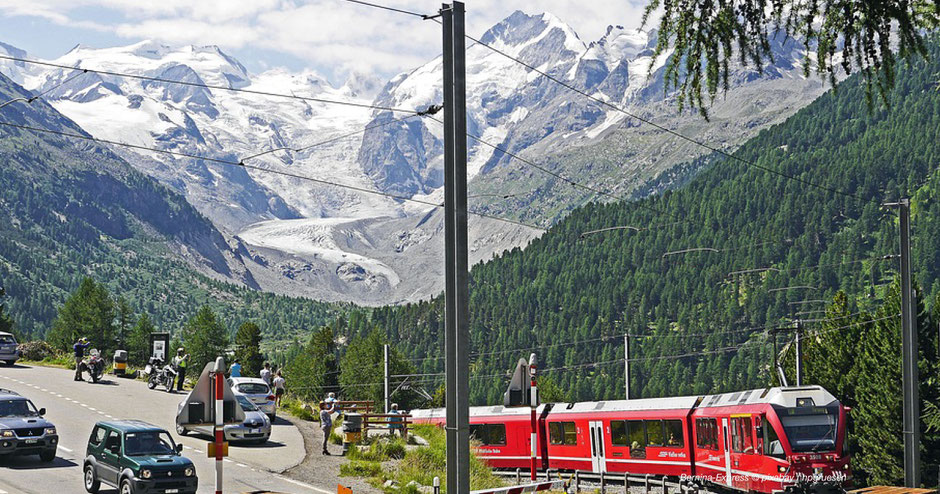 Wandern am Bernina-Pass & Alpe Grüm - Hiking Bernina-Express
