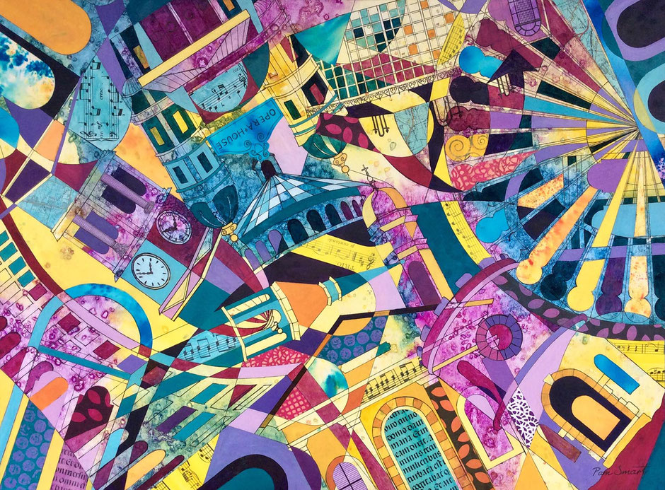 buxton landmark colourful abstract art