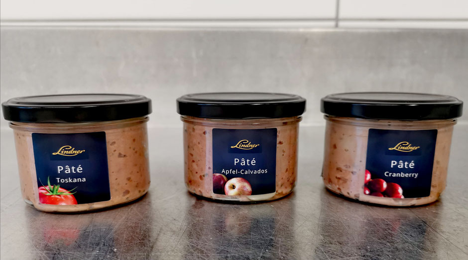 Drei Gläser Pâté