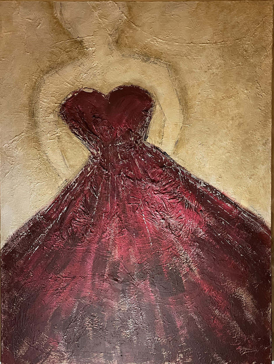 red dress  -  160x120 cm - CHF 1'960.--