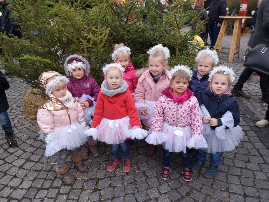 Diese kleinen Mäuse hatten ihren ersten Auftritt auf dem Weihnachtsmarkt in Hagenow. Wir denken ihre Mütter waren ebenso aufgeregt wie sie :)