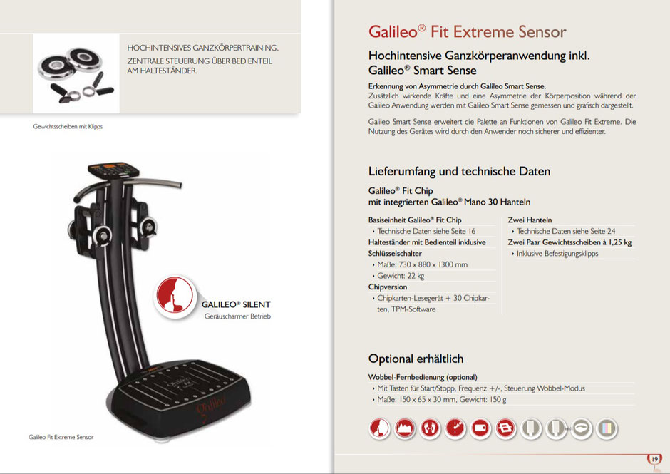 Galileo Fit Extreme Sensor in schwarz. Vibrationsplatte. www.vplatte.de