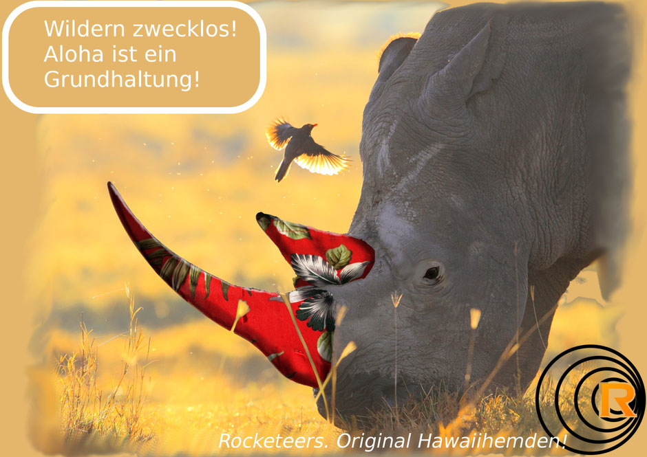 Original Hawaiihemd von Rocketeers Ad