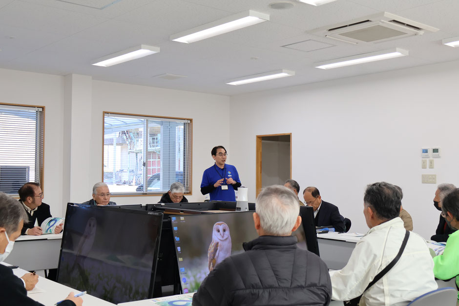 PR動画や地図などを見ながら、説明を聞いていただきました。