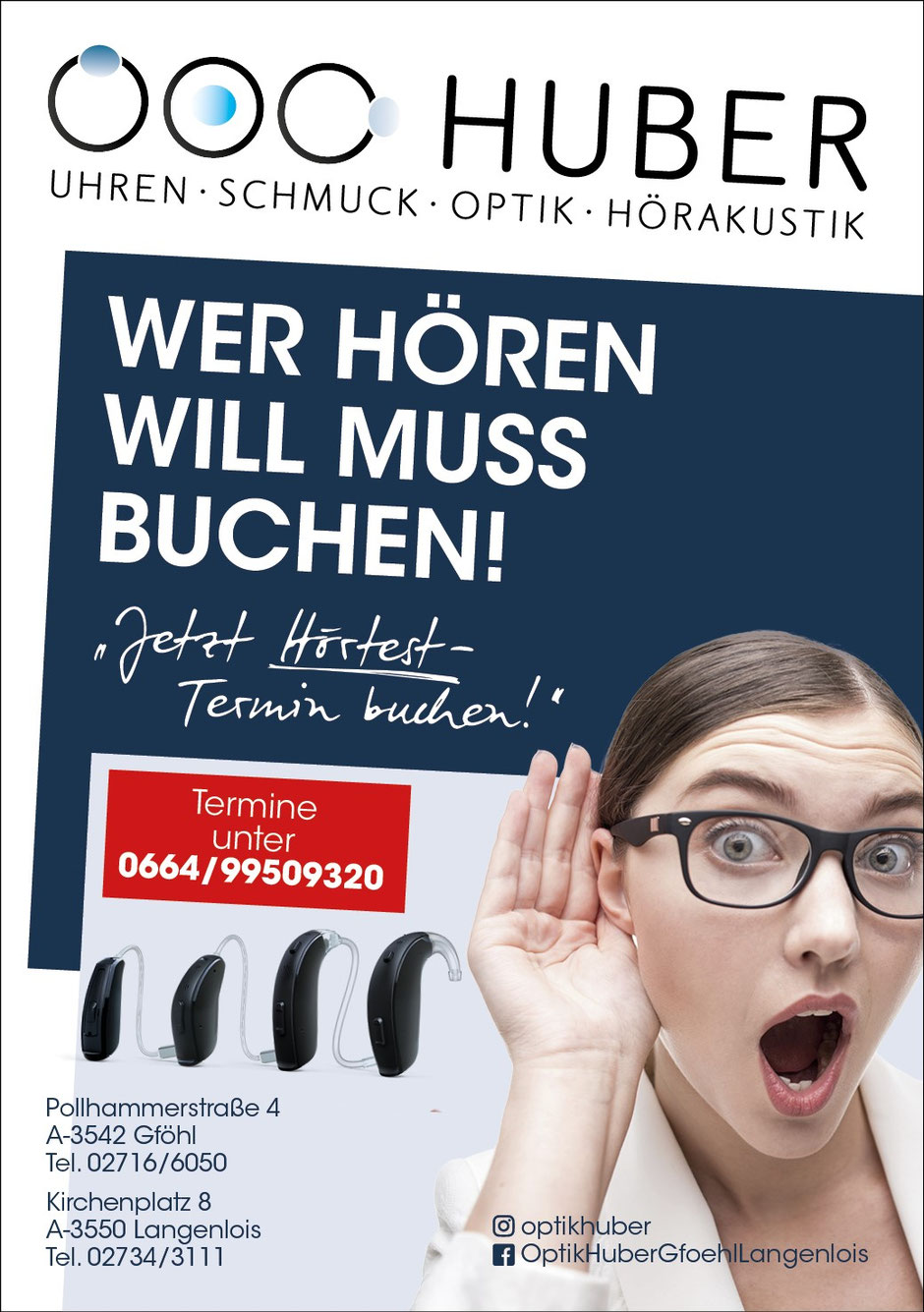 Optik Huber, Hörgeräte