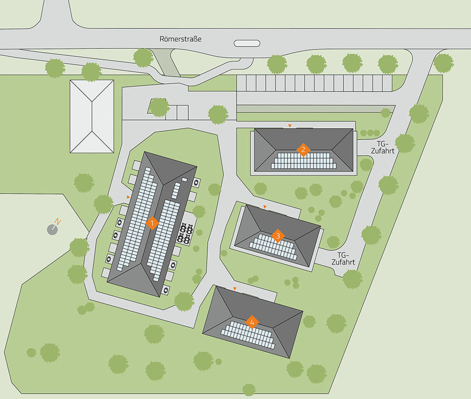 Lageplan Wohnen an der Römerstraße