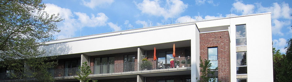 Stiftung Hieronymus Vogeler Gotteswohnungen. Wohnanlage in Hamburg Rahlstedt mit 39 alten und behindertengerechten 1 1/2 und 2 Zimmer Wohnungen für Personen ab 60 Jahren.