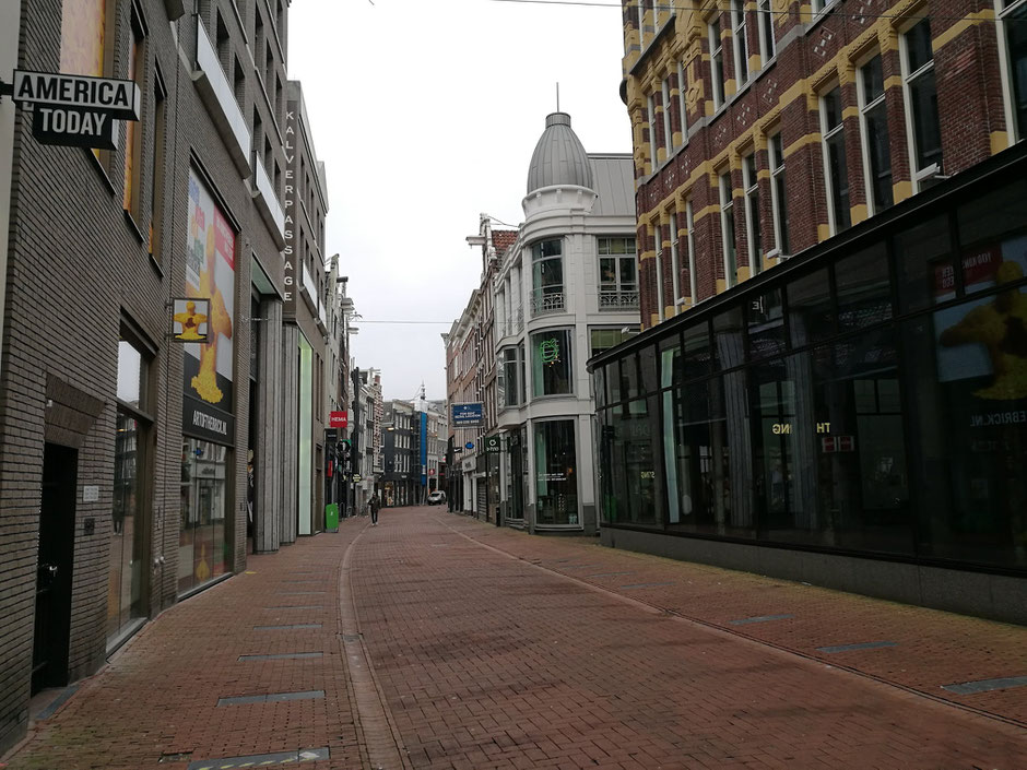 Amsterdam tijdens de lockdown. Foto: Peter Bijl