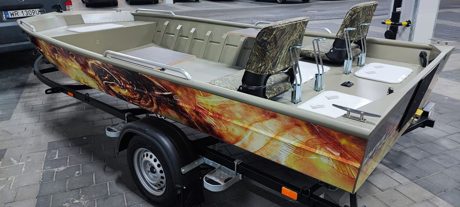 Aluminiumboote Devilcraft 470 - Leichte, bezahlbare und zudem sichere Angelboote aus Polen.