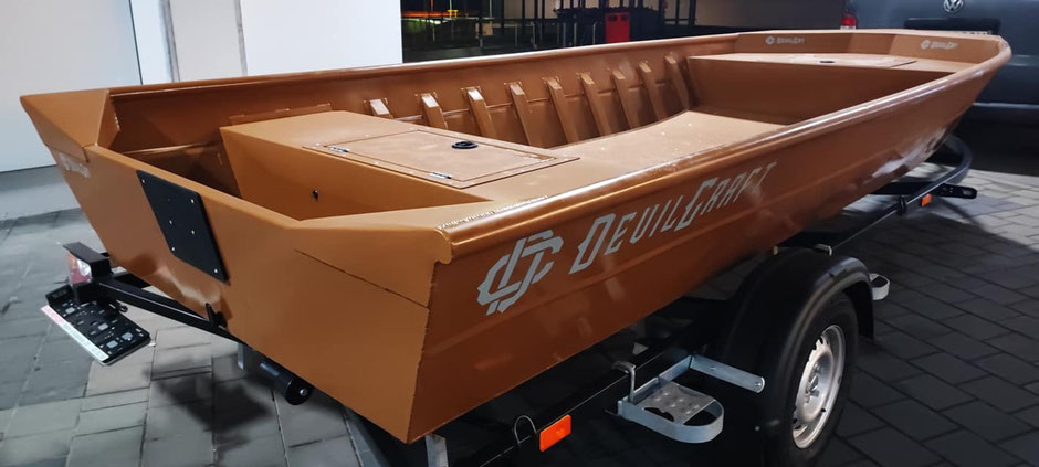Aluminiumboote Devilcraft 470 - Leichte, bezahlbare und zudem sichere Angelboote aus Polen.