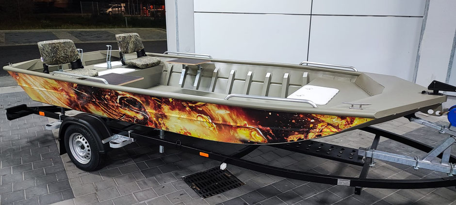 Aluminiumboote Devilcraft 470 - Leichte, bezahlbare und zudem sichere Angelboote aus Polen.