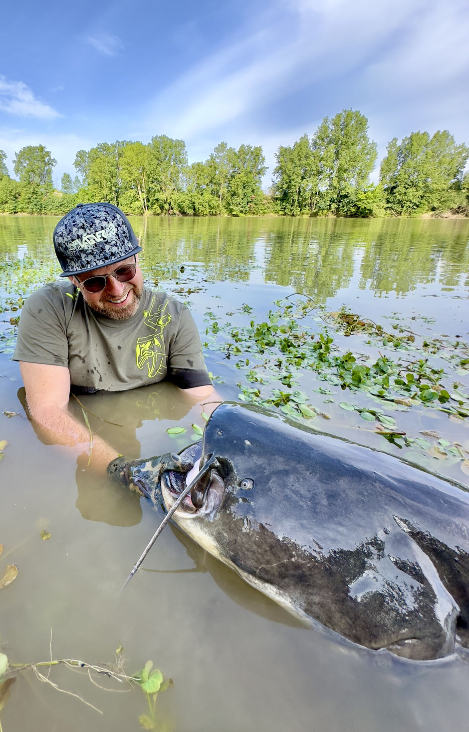 Mit Catbaits erfolgreich auf Wels fischen. Das Boilie ist erhältlich in 24mm und 28mm Durchmesser in 3,5kg Verkaufseinheiten