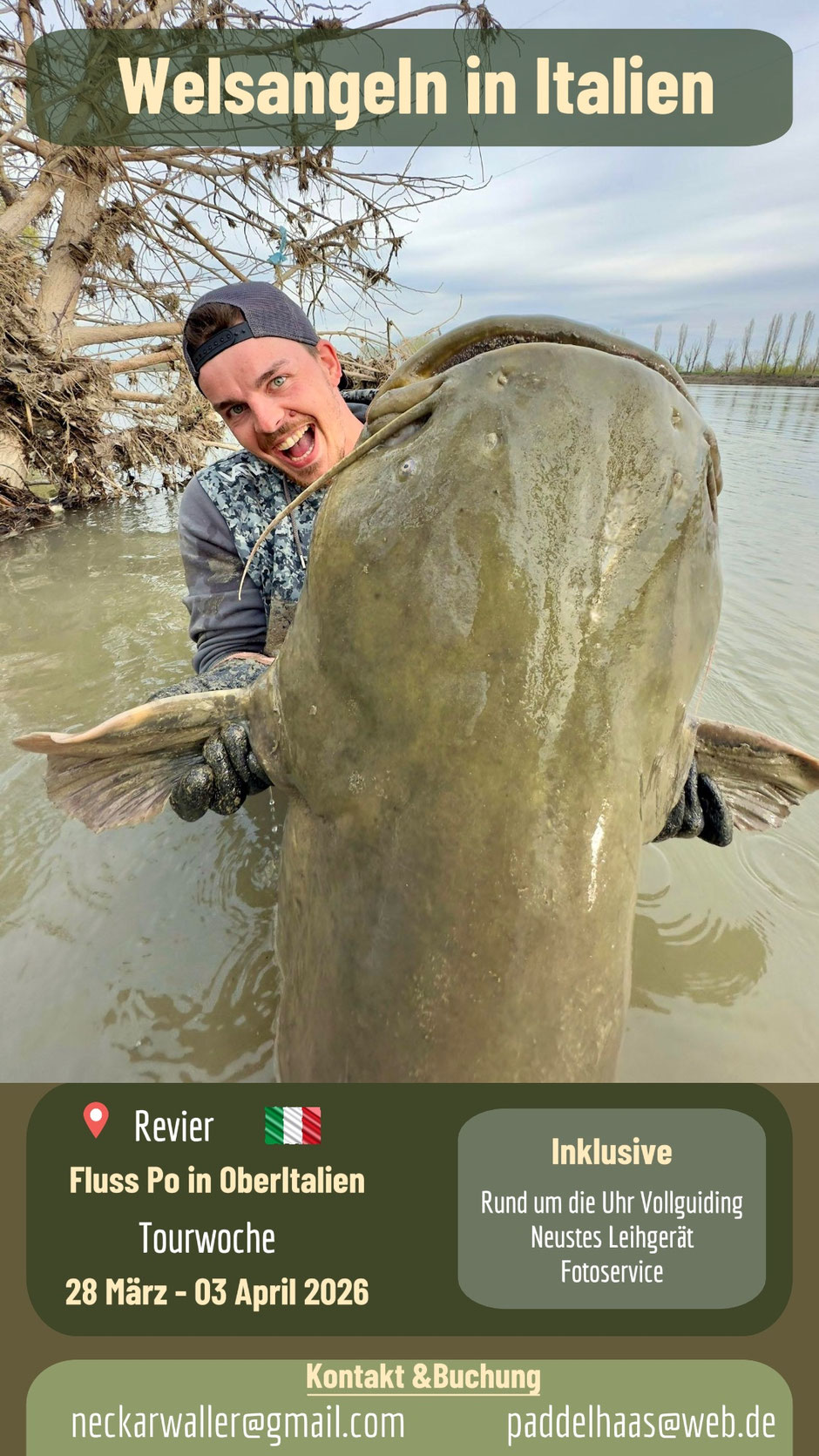 Welsguiding mit Peter Merkel in Italien am Fluss Po