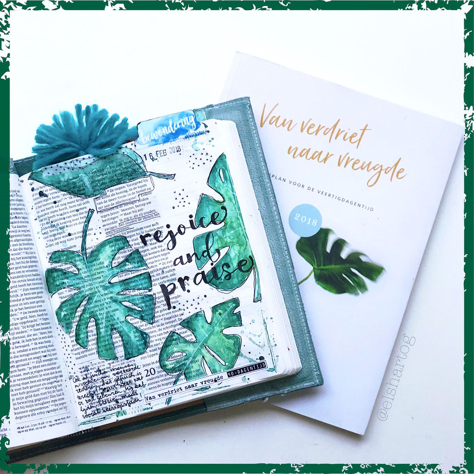 voorbeeld biblejournaling bijbeljournaling intocht palmpasen