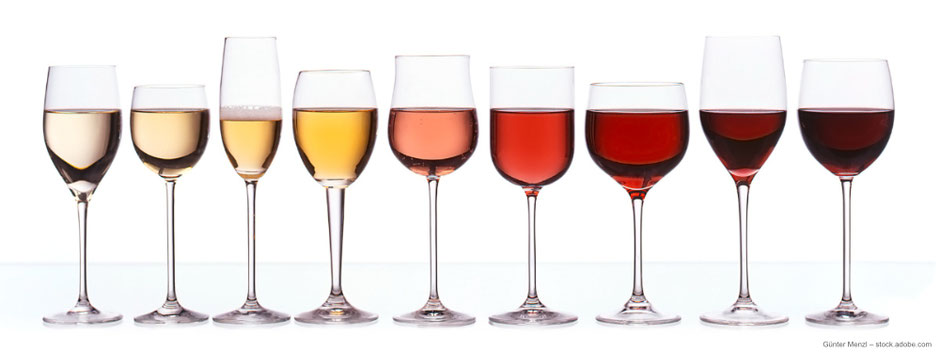 Vielfalt der Weingläser