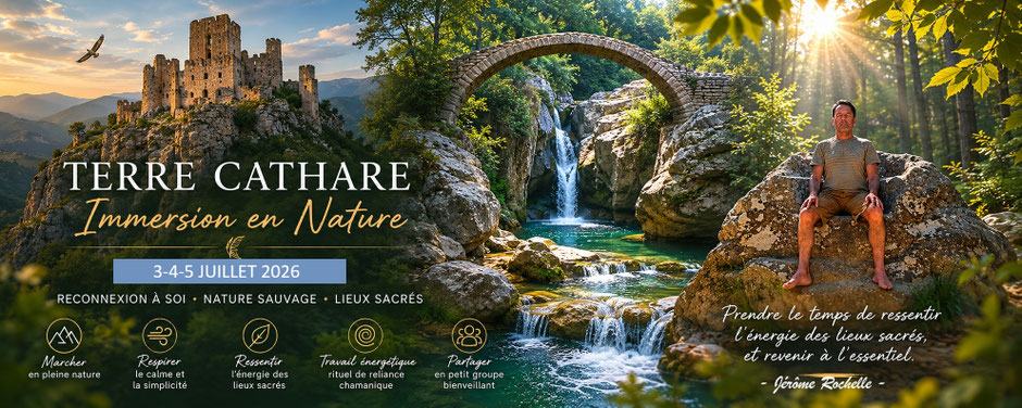 Marche consciente en pleine nature lors d’un accompagnement de transformation