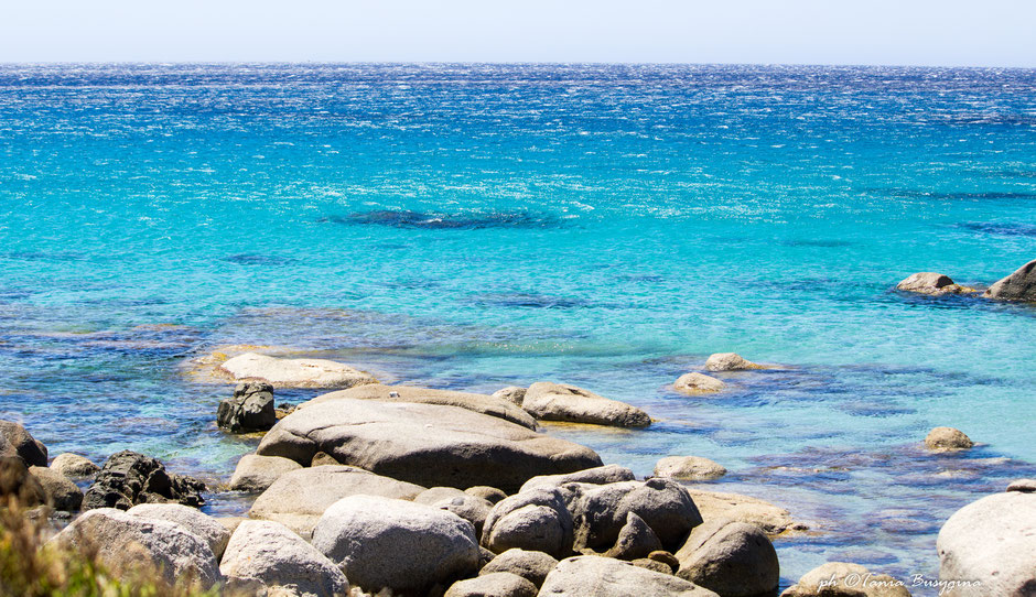 пляж Порто Са Ружи, Вилласимиус - Porto Sa Ruxi beach, Villasimius