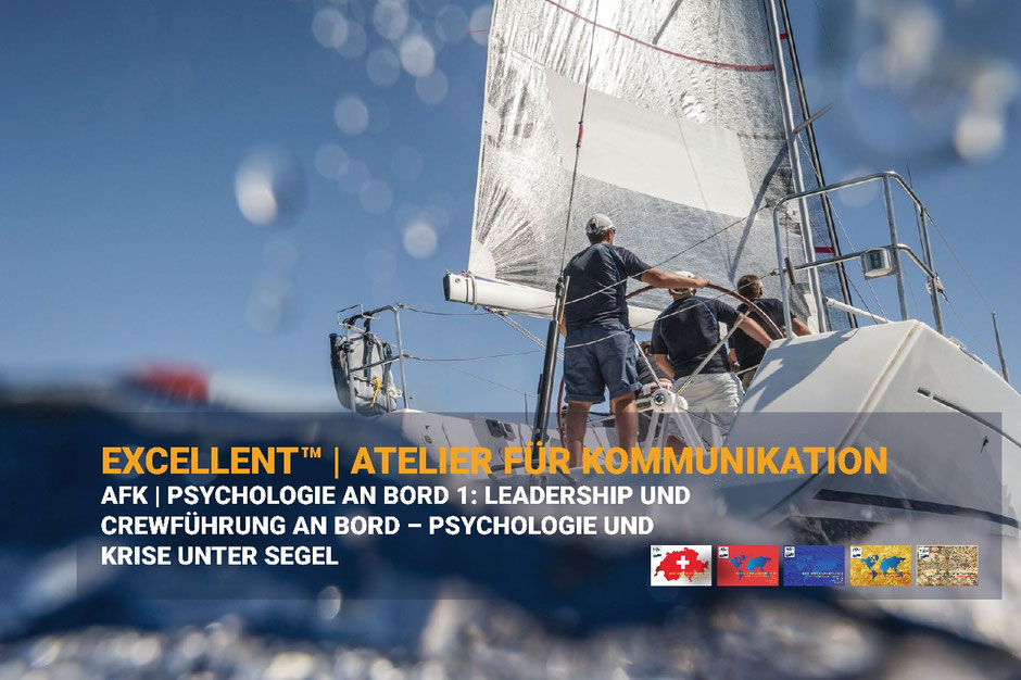 Crew beim Manöver unter Segeln – zeigt Teamarbeit, Kommunikation und Leadership an Bord im EXCELLENT™ Kurs.