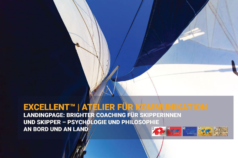 Segelperspektive unter blauem Tuch – Coaching für Skipperinnen und Skipper zu Psychologie, Führung und Orientierung.