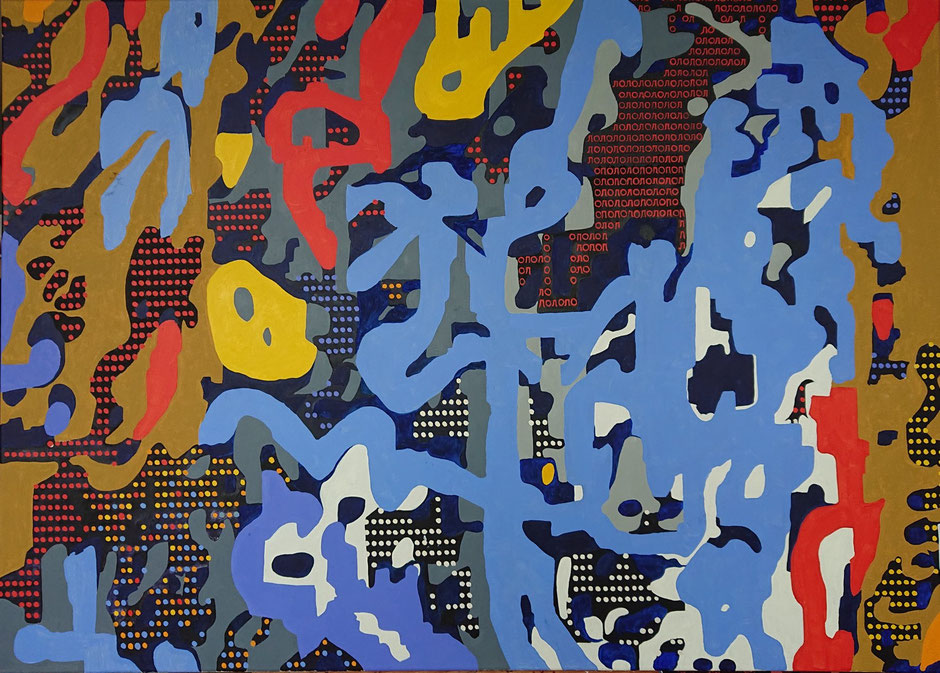 "lololo" (2022) Öl auf Leinwand 140 cm x 100 cm