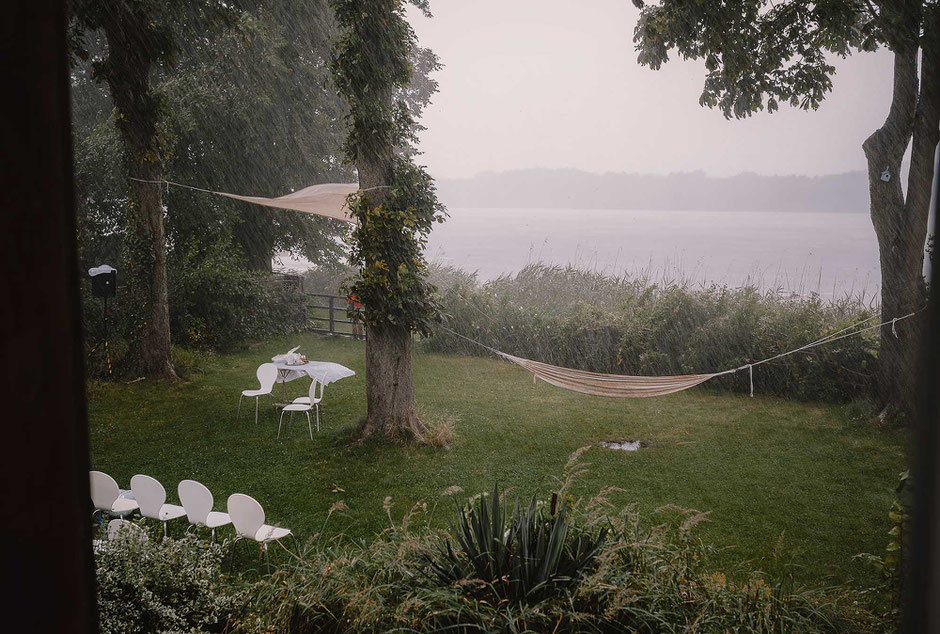 Starkregen Hochzeit