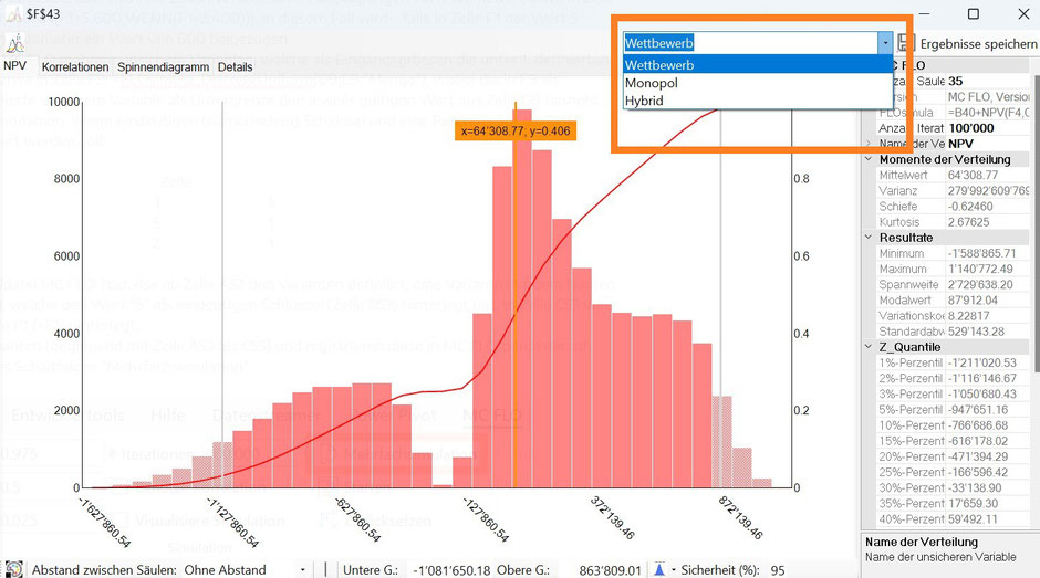 MC FLO Excel Monte Carlo Simulation