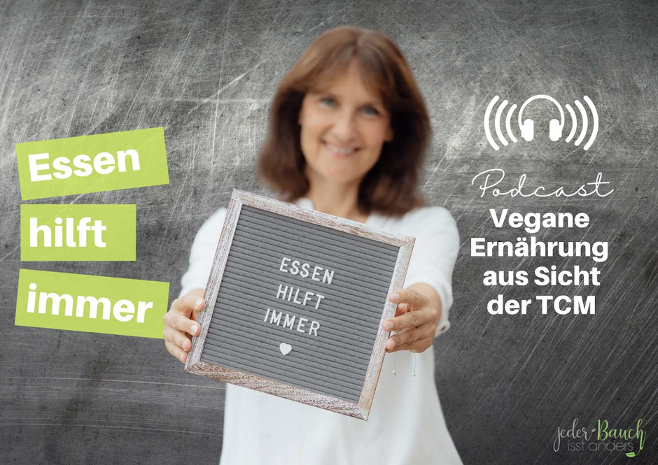 Ist eine vegane Ernährung gesund? Was sagt die TCM dazu und welche Fehler solltest du unbedingt vermeiden. Podcast. TCM.