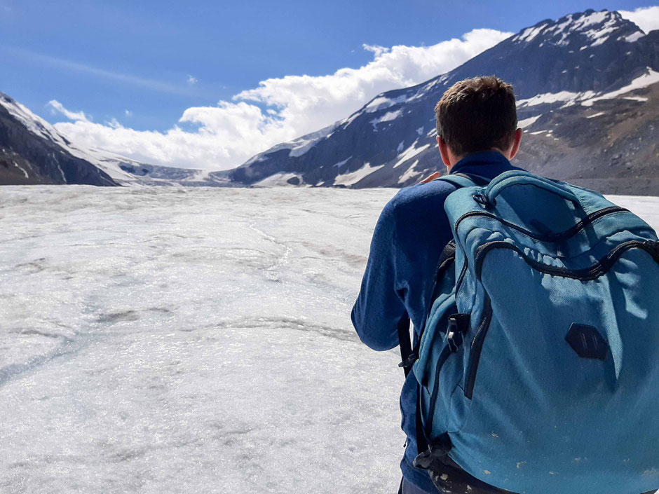 ...nur noch ein kurzes Stück bis zu den großen Eisfeldern.