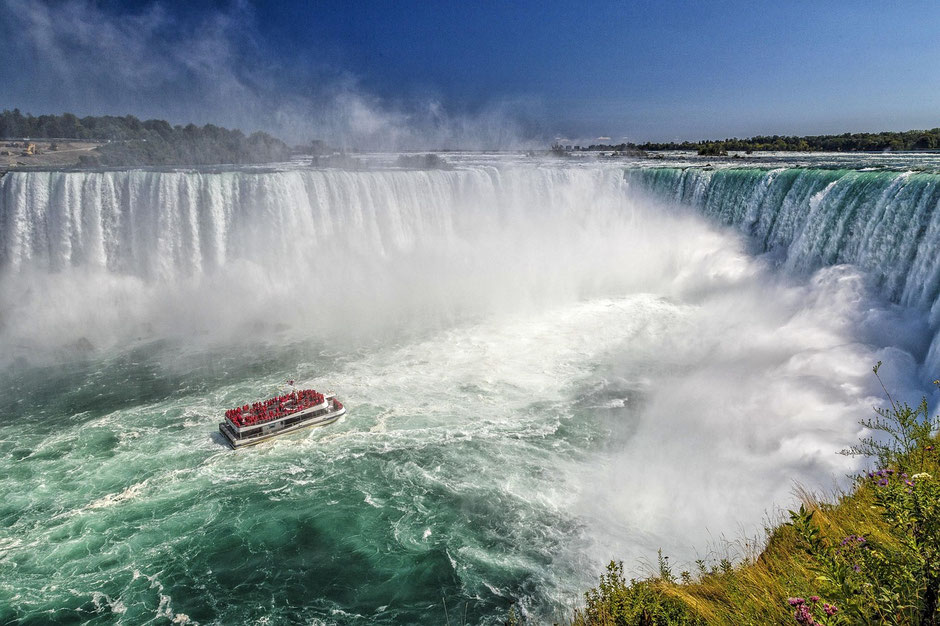 Rundreise Ostküste USA & Kanada Tipps: Blick auf die American Falls auf der US-Seite