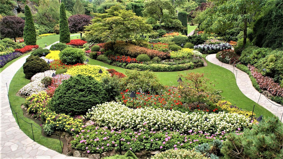 Victoria Vancouver Island Sehenswürdigkeiten Butchart Gardens