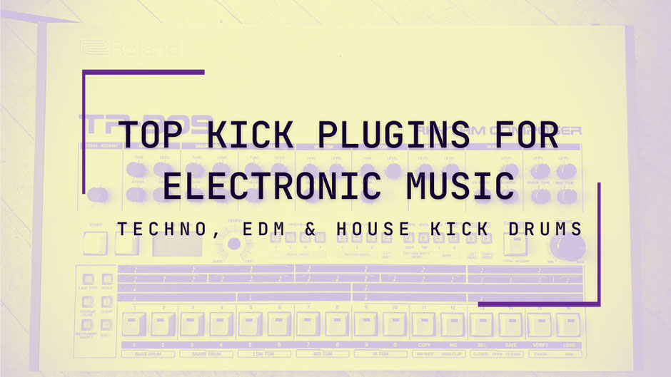 Electronic music kick drums techno house music