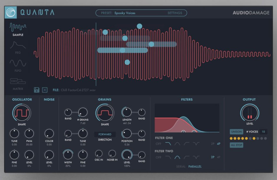 ambient techno granular synth