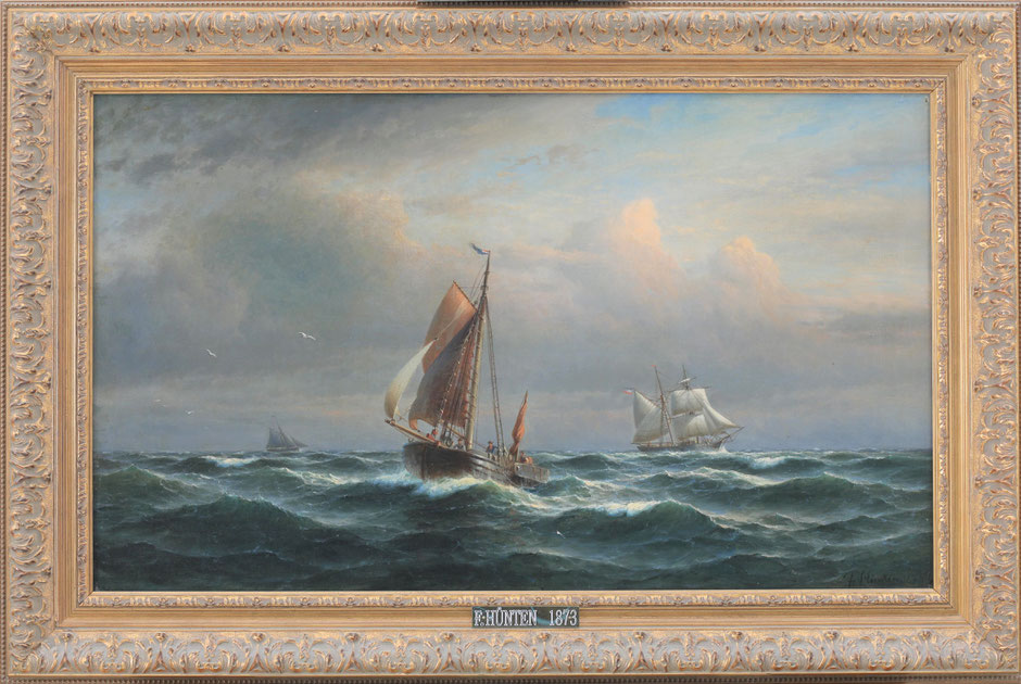 te_koop_aangeboden_een_marine_schilderij_van_de_duitse_kunstschilder_franz_johann_wilhelm_hunten_1822-1887