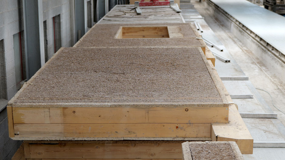 Prefabricated wall for Minergie P standard