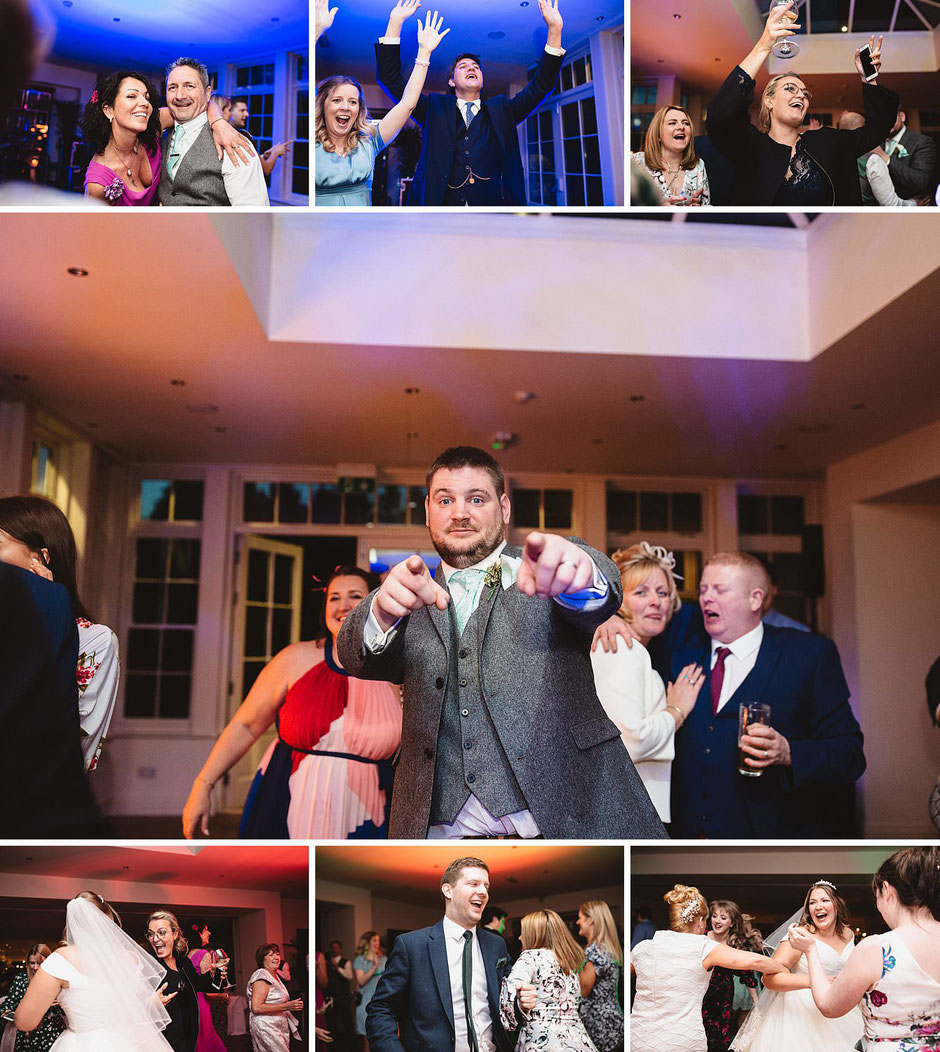 Evening wedding reception at mitton hall in clitheroe